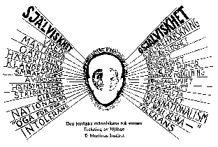 Den jordiska människans två sinnen - teckning av Withus